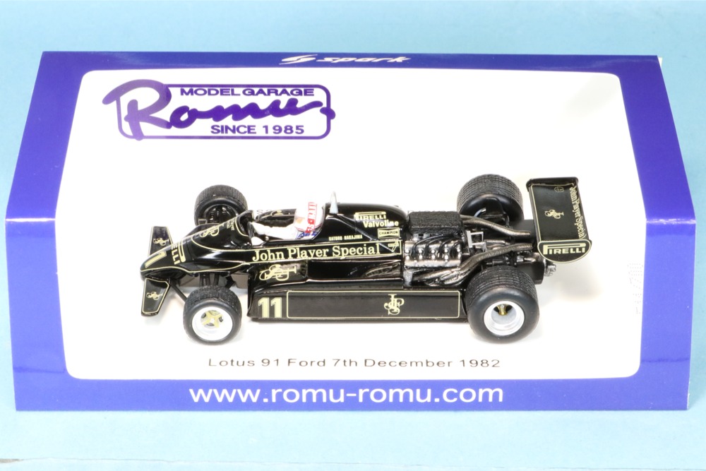 ROMU025 - ロム特注スパーク 1/43 ロータス 91 フォード 1982/12/7