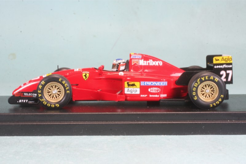 ユーロスポーツ特注ルックスマート 1/43 フェラーリ 412 T2 カナダGP 1995 Winner J.アレジ 初優勝 1000台限定  デカール加工品 LSHE002S