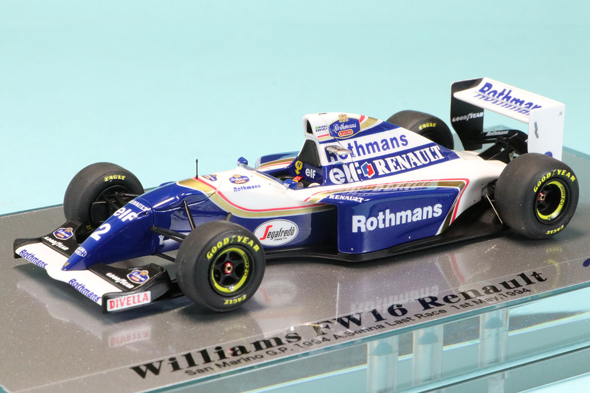 1/18 ウィリアムズ FW16 ラストレース A.セナ 限定BOX PMA - ミニカー
