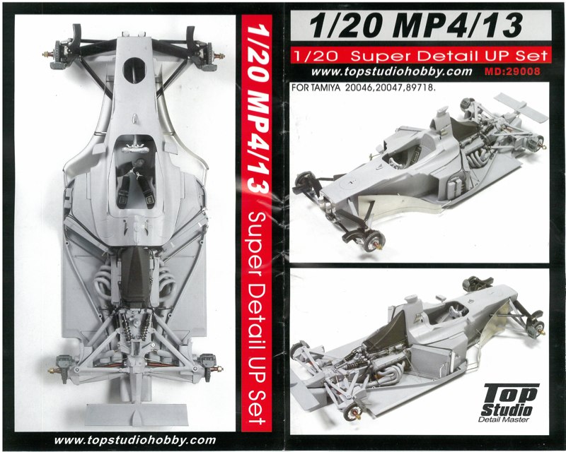 トップスタジオ 1/20 マクラーレン MP4/13 用 スーパーディティールアップパーツ (タミヤ対応)　MD29008